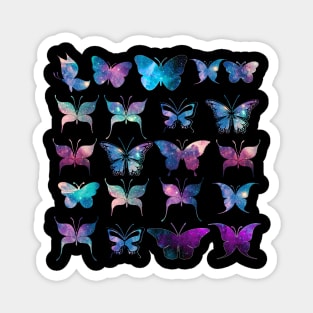 Butterfly galaxy pattern Magnet