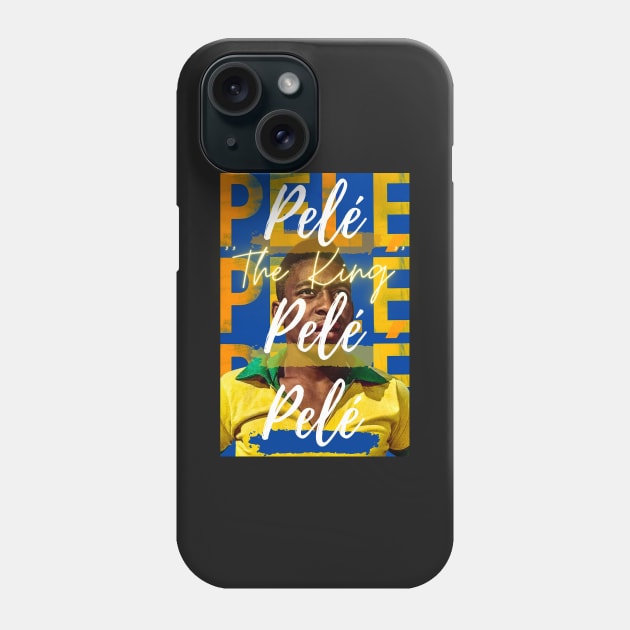 Pele The Legend of Brazilian Football Phone Case by Prossori