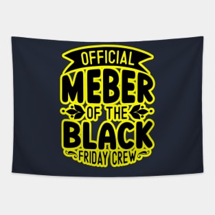 black friday, yellow and black friday Tapestry