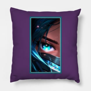 Anime Girl Eye | Quality Anime Artwork | Anime Aesthetic | Manga Anime Art Pillow