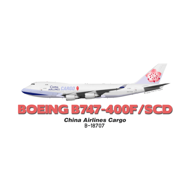 Boeing B747-400F/SCD - China Airlines Cargo by TheArtofFlying