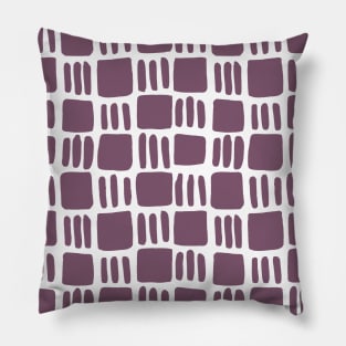 Abstract squares - mauve Pillow