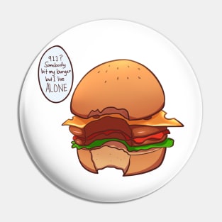 Burger Halloween Cute Food Pin