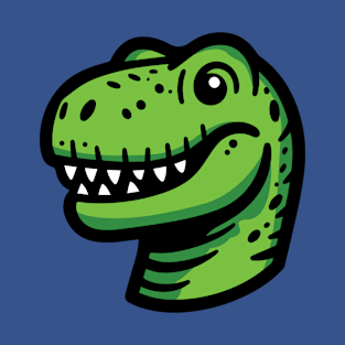 T Rex Dinosaur Cartoon Head jurassic park T-Shirt