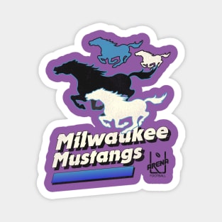 Defunct Milwaukee Mustangs Football Team Magnet