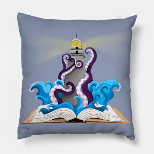 Lighthouse and the Kraken Pillow