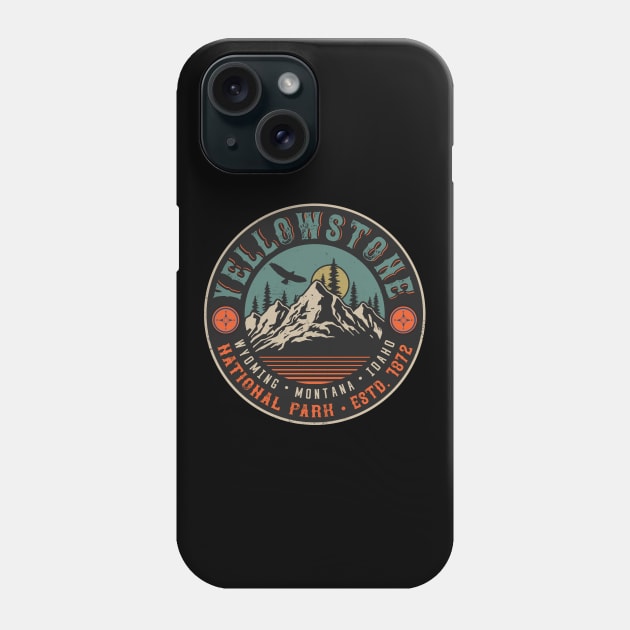 Yellowstone National Park Hiking Camping Phone Case by MarkusShirts