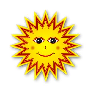 Happy and smiling sunny sun T-Shirt