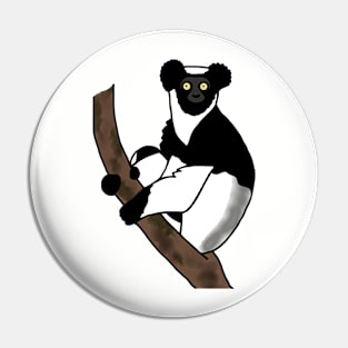 Indri Lemur Pin