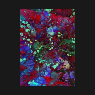 Abstract red blue and green painting T-Shirt