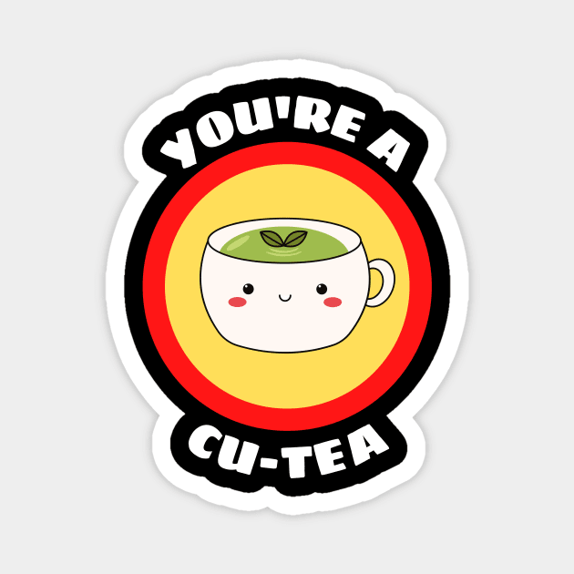 You're A Cu-tea - Tea Pun Magnet by Allthingspunny