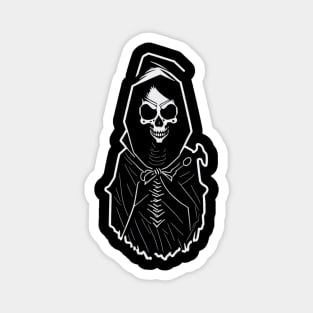 minimalist Grim reaper t-shirt design Magnet