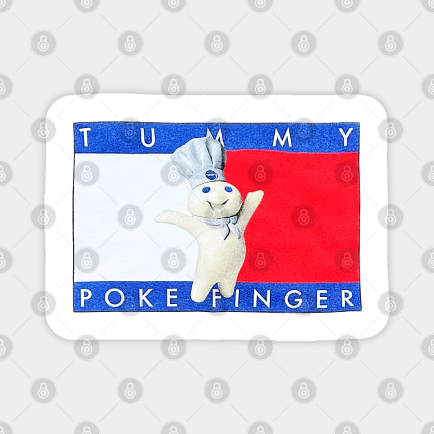Tummy Poke Finger - Pillsbury Doughboy Magnet by nicklower