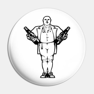 Man with bottles Pin