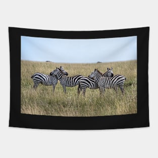 Zebras: Sticking together. Serengeti National Park Tapestry