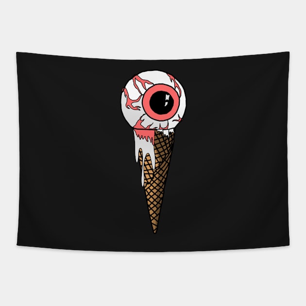 Eyes Cream Tapestry by MattyGraphicd