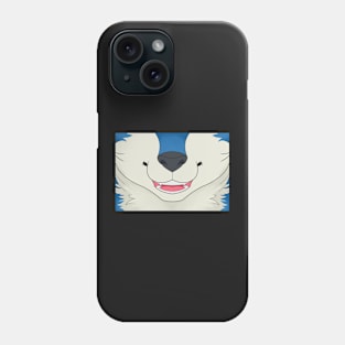 Blue Husky Face Phone Case