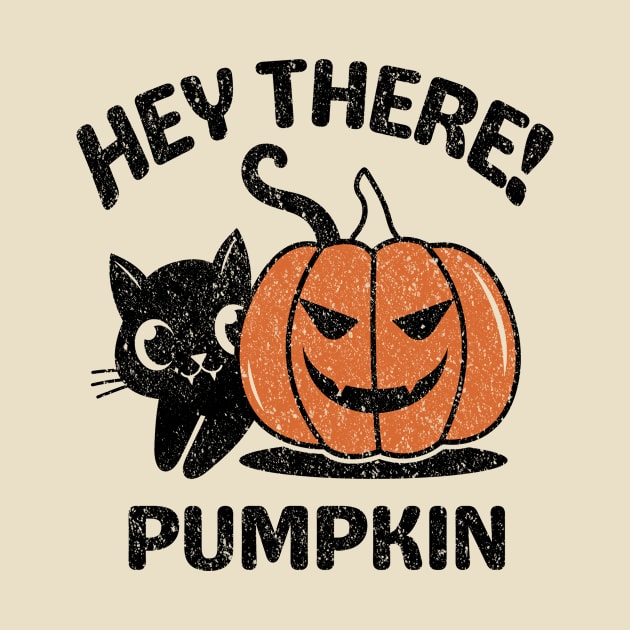 Hey There Pumpkin Halloween Cat by ThyShirtProject - Affiliate