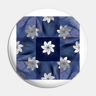 Daisies on Denim Pin