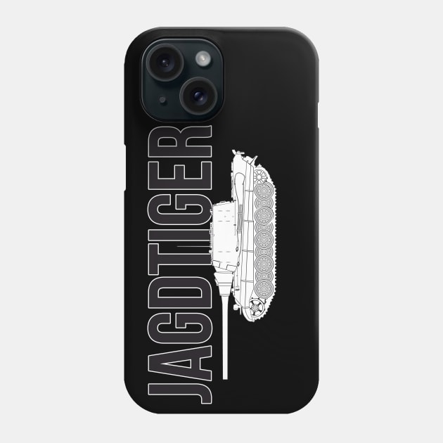 The Formidable Jagdtiger Tank Destroyer Phone Case by FAawRay