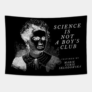 Science is not a boy's club Tapestry