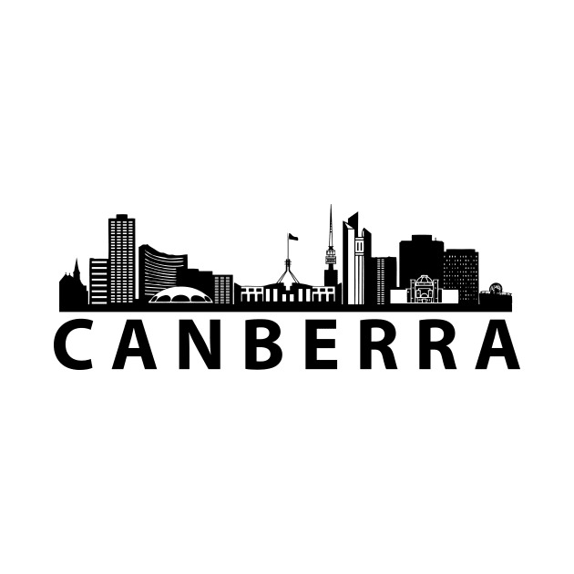 Canberra Skyline by Elenia Design