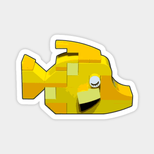 Brick Creations - Yellow Fish Magnet