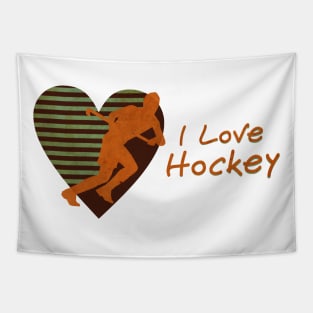 I love hockey Tapestry