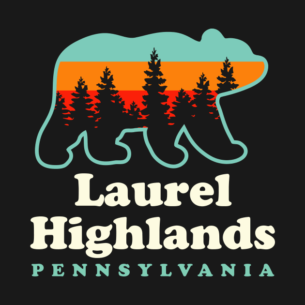 Laurel Highlands Hiking Trail Pennsylvania Bear by PodDesignShop