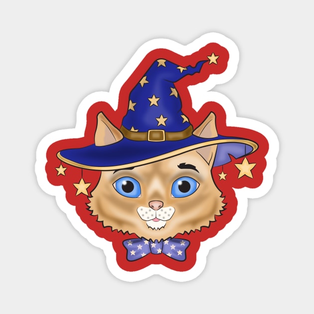 Astromancer Kitty Magnet by LYCA_ ARTS 