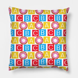 ABC And Biskit Colour Puzzle Design Pillow