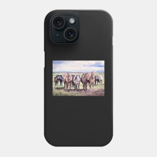 Wild Horses in Iceland Phone Case