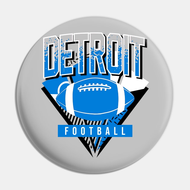 Detroit Football Retro Gameday Pin by funandgames