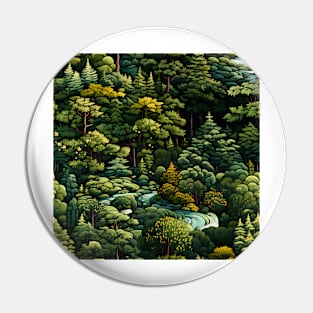 Fantasy Landscapes Forest Pattern 6 Pin