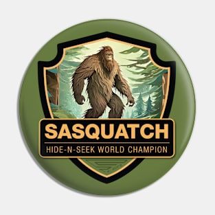 Sasquatch Hide & Seek World Champion Pin