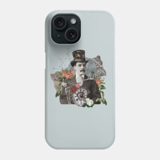 Gothic vintage Victorian London Collage Man Phone Case