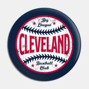 Cleveland Retro Big League Baseball - Navy Pin