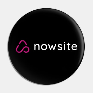 nowsite white letters Pin