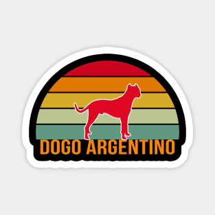 Dogo Argentino Vintage Silhouette Magnet