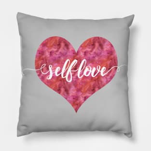 SELF LOVE | Rose Watercolor Pillow