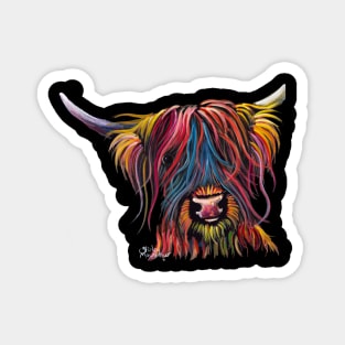 Scottish Hairy Highland Cow ' SWeeT Pea " Magnet