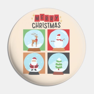 Merry Christmas tree Reindeer Santa Claus Snowman Seasons Greetings Tis The Season To Be Jolly Cute Pin