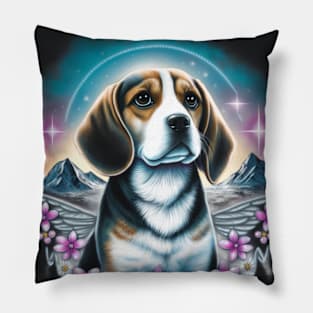 Glowing Beagle Pillow