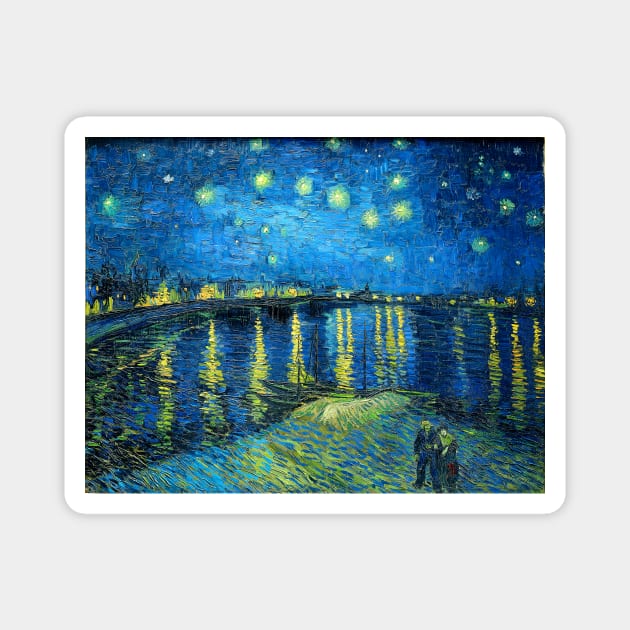 Van Gogh Starry Night Over the Rhone Magnet by bragova