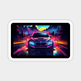 BMW Colorful Vector Art Magnet