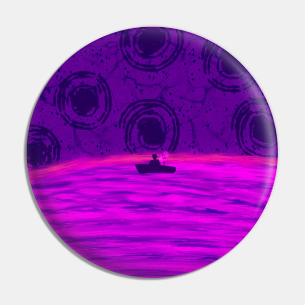 The Man that sails in the Purple Ocean Pin by byjasonf