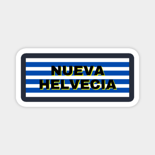 Nueva Helvecia City in Uruguay Flag Stripes Magnet