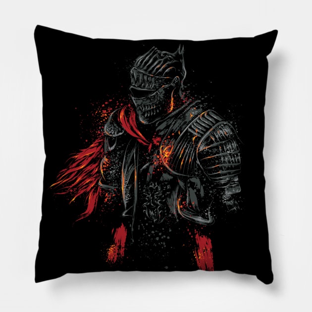 Red Knight Pillow by DrMonekers