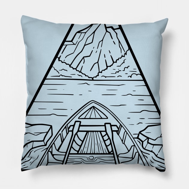 On Lake Time Pillow by Suva