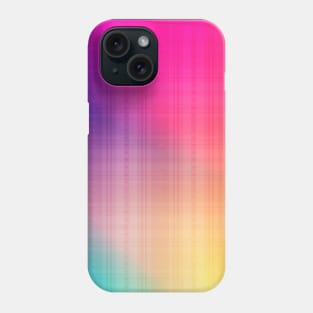 Cute colorful rainbow plaid pattern Phone Case